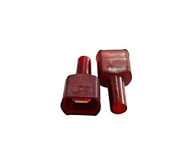 Terminal Faston Macho Isolado Vermelho