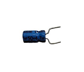 Capacitor Eletrolitico 4,7uF x 50V RD 85º Lelon