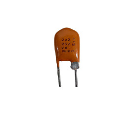 Capacitor Poliéster 2M2 x 25V = 2U2 25V V6 Philips