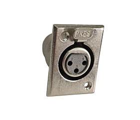 Conector XLR Fêmea 3 Pinos