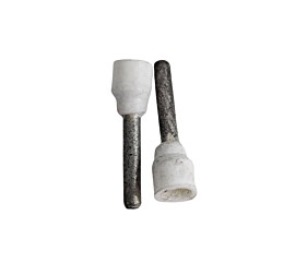 Terminal Ilhós Tubular Branco Isolado