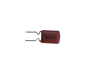Capacitor Poliéster 47K x 100V = 2A 473J Marron