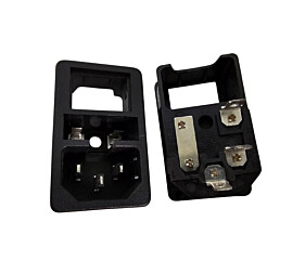 Tomada de Força Tripolar Macho AS-03 15A 250V Sem Tampa