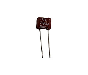 Capacitor Mica Prata 390pF x 500 = 390J 500V Icl