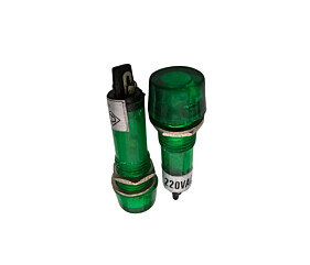 Sinaleiro Olho de Boi Sem Rabicho PL101 220Vac Verde