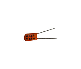 Capacitor Poliéster 3K9 x 63V = Ico 3N9 63V