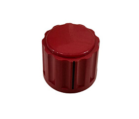 Knob Estriado Vermelho