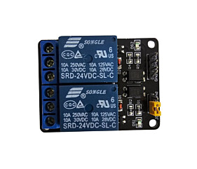 Módulo Relé 24V 2 Canais 10A Opto Isolado