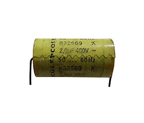 Capacitor Poliéster 2,0uF x 400V Axial B32669 Epcos