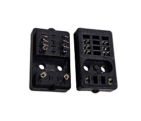Soquete Para Relé 8 Pinos Preto