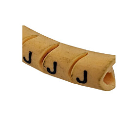 Anilha Identificadora Marcador de Cabos Furo 4Mm Letra J