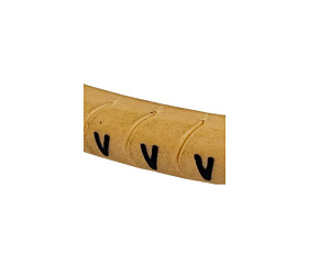 Anilha Identificadora Marcador de Cabos Furo 4Mm Letra V