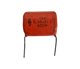 Capacitor Poliéster 390K x 400V 5% = 0,39uF/J 400V Siemens