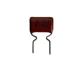 Capacitor Poliéster 10K x 100V = 103J 2E Marron