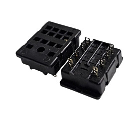 Soquete Para Relé 8 Pinos Preto