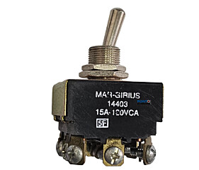 Chave Alavanca Metálica 3 Posições 15A 120V 14403 Margirius 12 Terminais