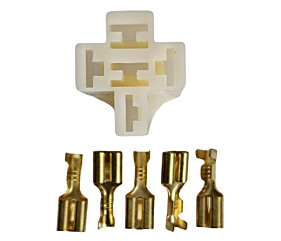 Soquete Plástico Para Rele Macho 5 Terminais