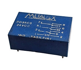 Rele RD3RC3 24Vcc 11 Terminais Metaltex