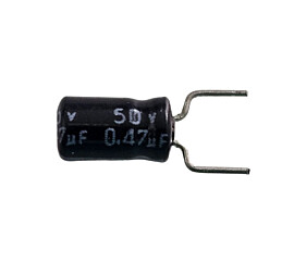 Capacitor Eletrolítico 0,47uF x 50V RD 85º Mini SRA