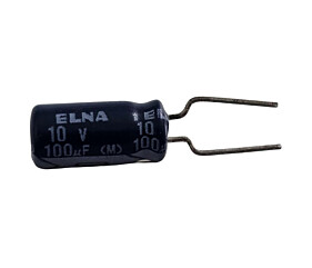 Capacitor Eletrolítico 100uF x 10V RD 85º Elna
