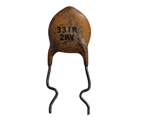 Capacitor Cerâmico 330pF x 2Kv = 331K 2KV