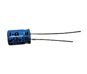 Capacitor Eletrolítico 100uF x 50V RD +/- 20% HI-Q
