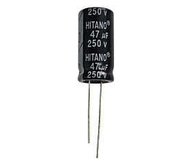 Capacitor Eletrolítico 47uF x 250V RD 105º Hitano