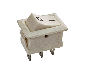 Chave Gangorra KCD1 6A 250V 10A 125V 3Terminais Branca Cqc Daier