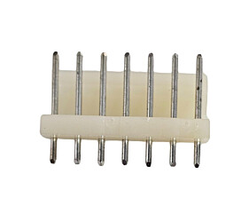 Conector KK 2,54MM Macho Branco 7 Vias 180°
