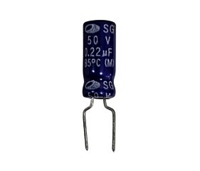 Capacitor Eletrolítico 0,22uF x 50V 85° Sg
