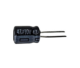 Capacitor Eletrolítico 47uF x 10V RD 85° Mini