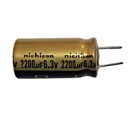Capacitor Eletrolítico 2200uF x 6,3V RD 85º Nichicon