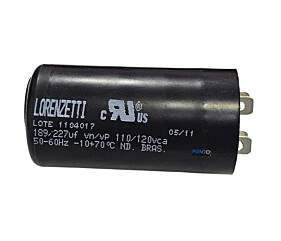 Capacitor Partida 189-227uF x 110-125Vac 50/60Hz Lorenzetti