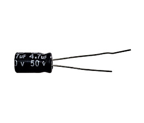 Capacitor Eletrolítico 4,7uF x 50V RD 85º Bipolar Soli