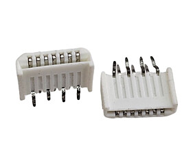 Conector Jst Macho Para Pci 7 Vias 180º Branco