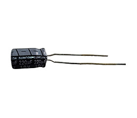 Capacitor Eletrolítico 220uF x 10V RD 85º Suncon