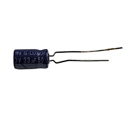 Capacitor Eletrolítico 33uF x 50V 85° G.Luxon