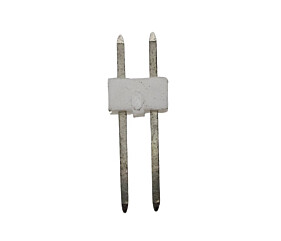 Conector Amp 2 Vias 180º Macho Branco