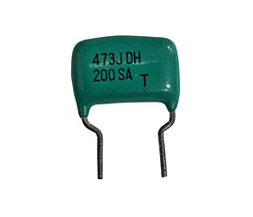Capacitor Poliéster 47K x 200V = 473J DH 200SA Verde