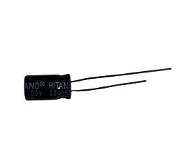Capacitor Eletrolítico 33uF x 50V 85° Hitano