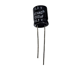 Capacitor Eletrolítico 1000uF x 6,3V RD 105º Hitano