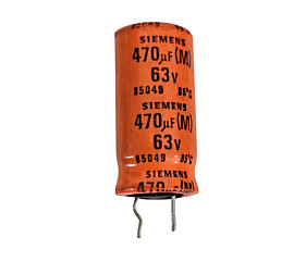 Capacitor Eletrolítico 470uf x 63V RD 85° Pre Cortado 85049 Siemens