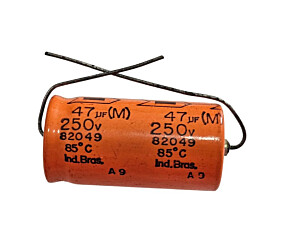 Capacitor Eletrolítico 47uF x 250V Axial 85º 82049 Siemens