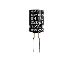 Capacitor Eletrolítico 220uF x 25V RD 85º B41821 Epcos