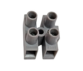 Conector Borne DG801 15A 400V 4 Vias Cinza Degson