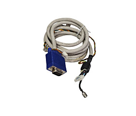 Cabo VGA Para Monitor Entrada DB15 Macho Saída Conector 6 Vias