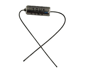 Capacitor Stiroflex 10UF X 25V = 10UK +25V Axial 