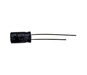Capacitor Eletrolítico 1uF x 350V RD 85º Hitano