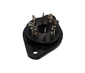 Suporte Para Rele 8 Pinos Redondo Preto