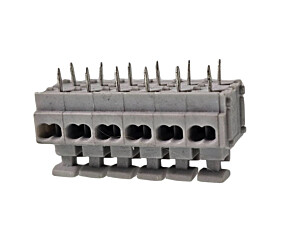 Borne DG235 10A 250V Awg 20-14 12 Vias Macho Cinza Degson